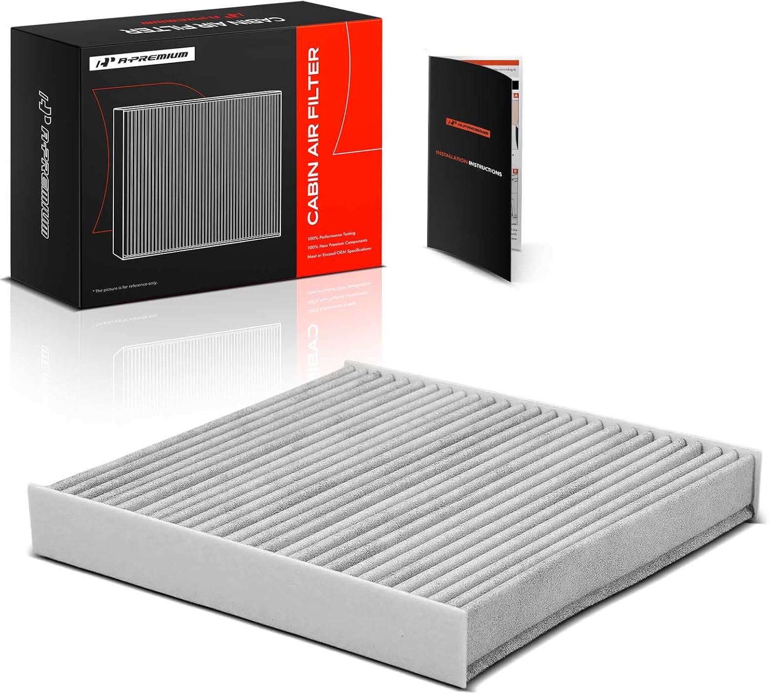 A-Premium Cabin Air Filter with Activated Carbon Compatible with Infiniti, Nissan & Mitsubishi Models - Altima, Maxima, Murano, Sentra, FX35, FX45, G35, Lancer, Outlander