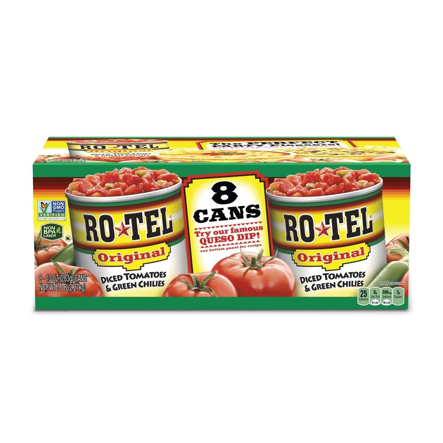 Ro-TelDiced Tomatoes & Green Chilies (10 oz., 8 ct.) (pack of 2)