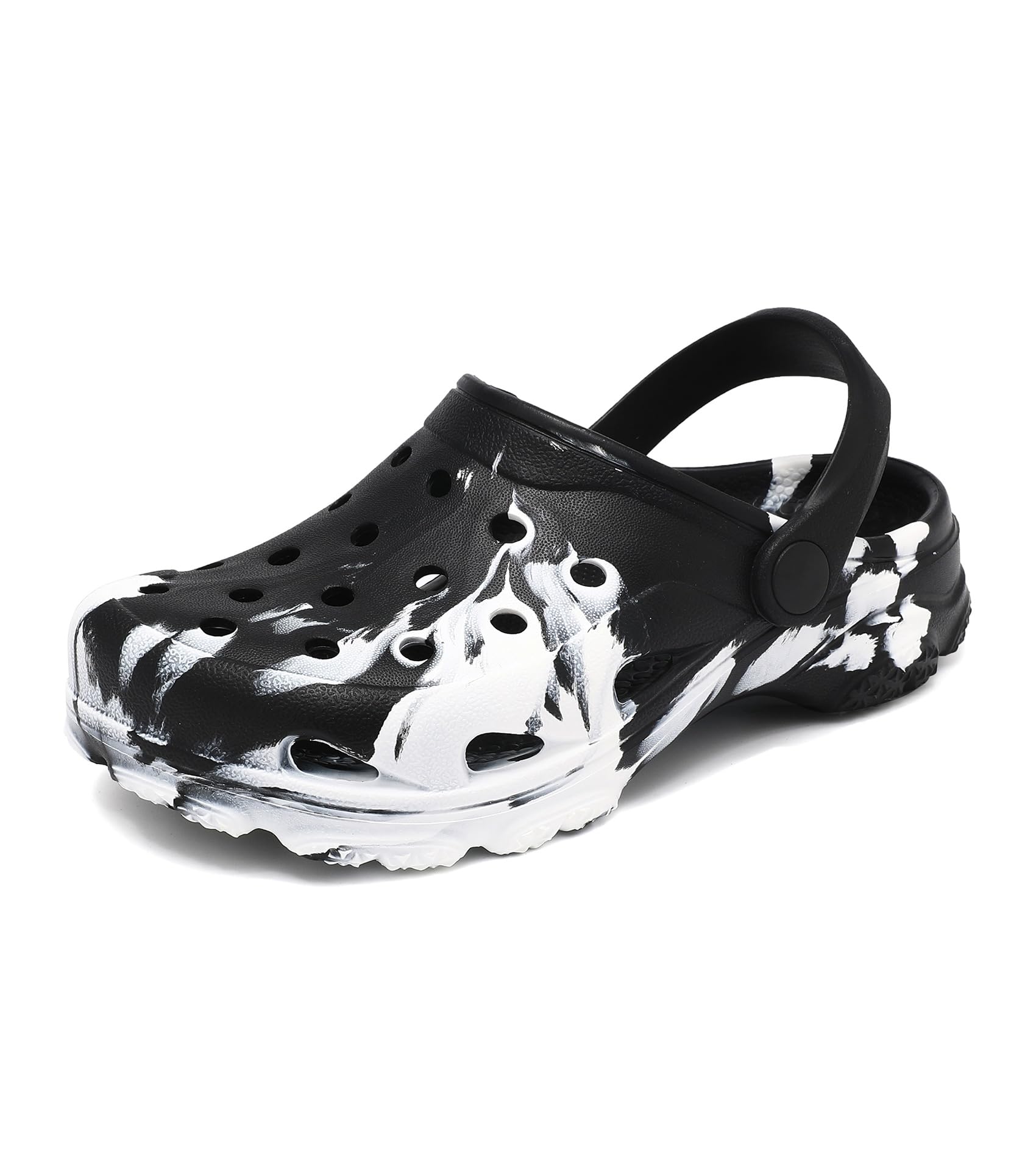 Boys and Girls Tie Dye Clogs for Kids,Unisex Eva Mules for Big Kid,Little Kid,Boy and Girl Closed Toe Slide Sandals