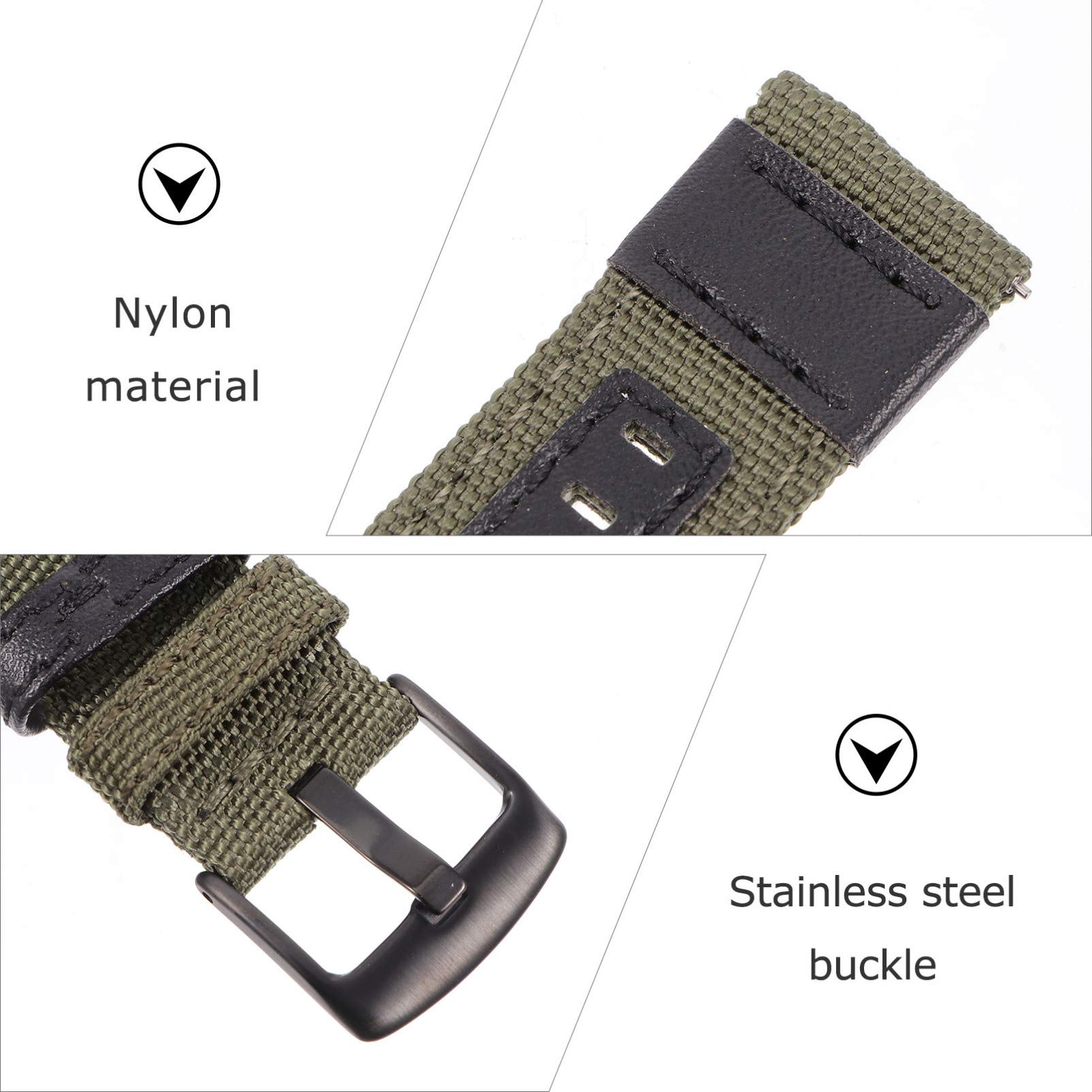 Gatuida 4pièces Bracelets Nylon Canvas Pour Montre Étanche Et Confortable Et Compatible Avec Montres Connectées