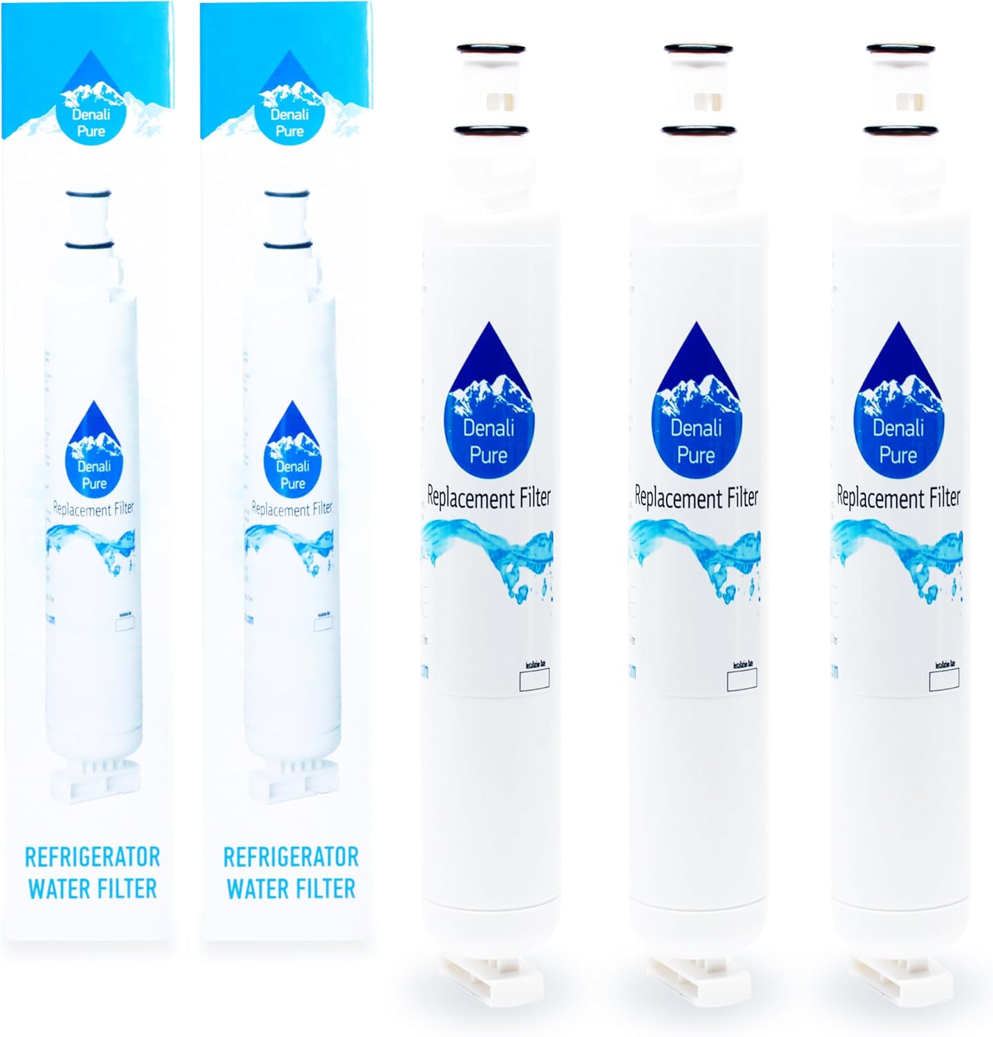 3-Pack Replacement for Whirlpool GR9FHTXTL00 Refrigerator Water Filter - Compatible with Whirlpool 4396701 Fridge Water Filter Cartridge