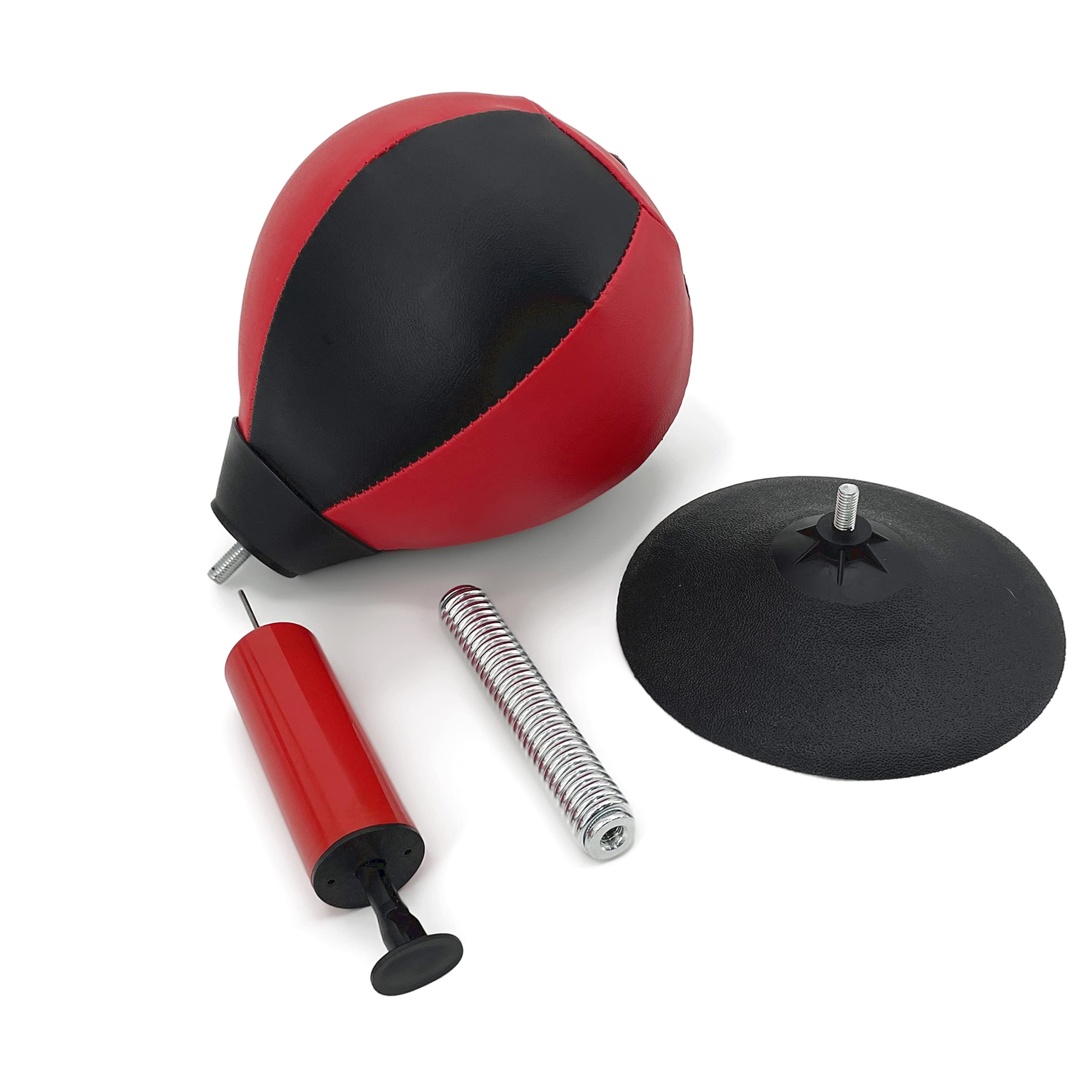 Alephnull Desk Punching Ball Stress Buster with Suction Cup for Office Home Speed and Reaction Training (Black+Red) - Image 3