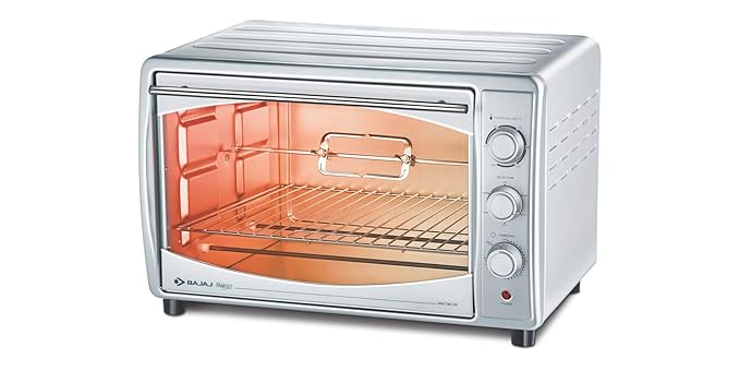 Bajaj Majesty 4500 Tmcss 45 Litre Oven Toaster Grill(45 Litres Otg)With Motorised Rotisserie&Convection Fan,Stainless Steel Body&Transparent Glass Door,2 Year Warranty,Silver,45 Liter,1200 Watt at Rs. 7468