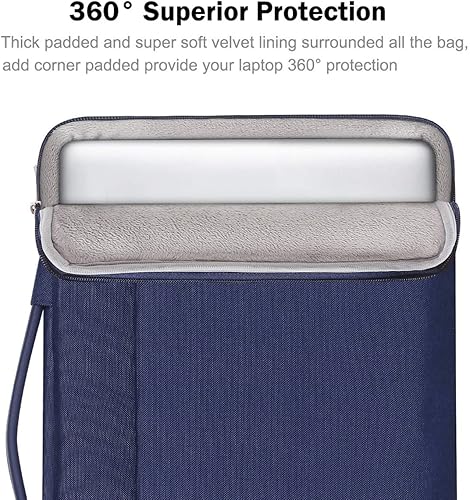 Miniatura 10 de LANDICI Funda para laptop de 15 15.6 pulgadas, funda protectora impermeable de 360, compatible con MacBook Pro 1516 2021, laptop Dell Lenovo HP Acer