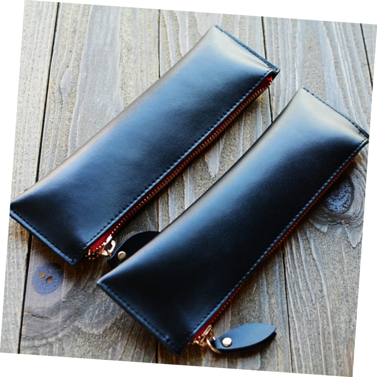 STOBOK Astuccio Portapenne Multiuso Da 3 Pezzi Astuccio Portapenne Con Cerniera Portapenne in Pelle Accessorio Per Ufficio E Scuola Proteggi Le Tue Penne Con Stile.