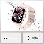 Smart Watch pour les hommes Femmes Réponse / faire des appels, 1.83" HD Touch Screen Fitness Watch avec moniteur de rythme cardiaque / sommeil, compteur d'étape, 123+ Les traqueurs d'activités sportives, IP67 Smartwatch étanche(Pink)