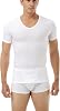 Underworks Mens Performance Microfiber Compression V-Neck T-Shirt for Slimming, Workouts and as a Base Layer