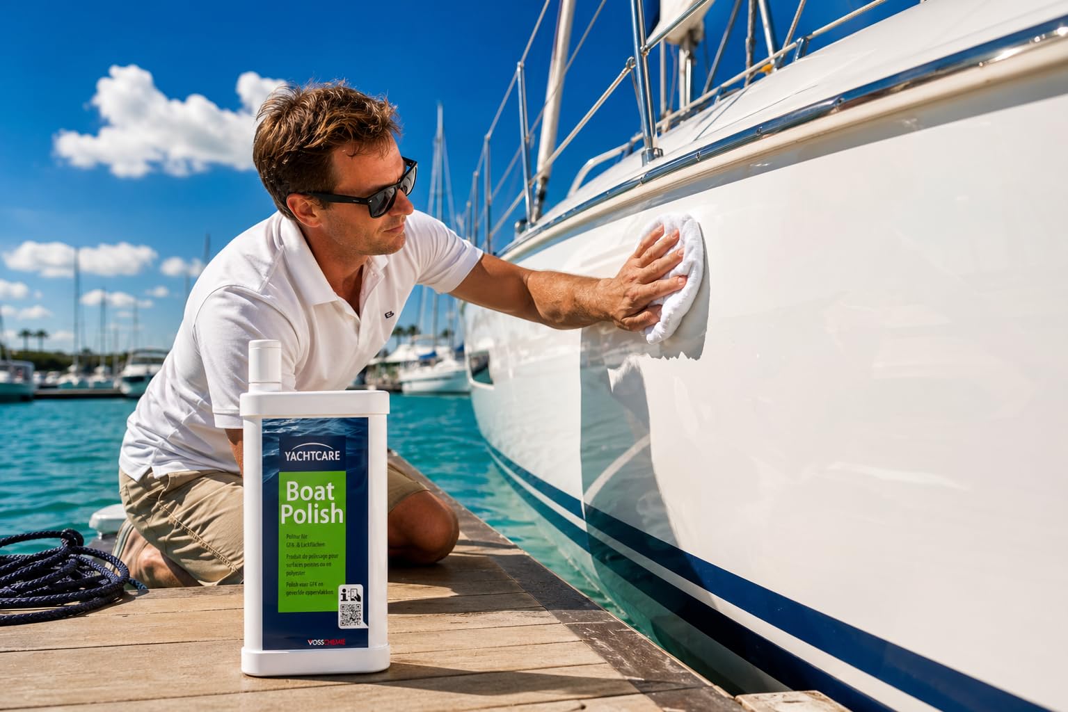 Yachtcare Boat Polish 500 ML – Lucidante per barca, caravan e altre superfici in plastica