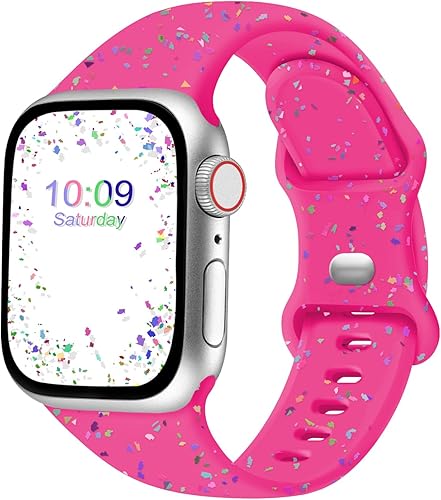 Miniatura 7 de CREFORT Correas compatibles con Apple Watch de 1.496 in 1.575 in 1.614 in 1.654 in 1.732 in 1.772 in 1.929 in, correa deportiva de repuesto de