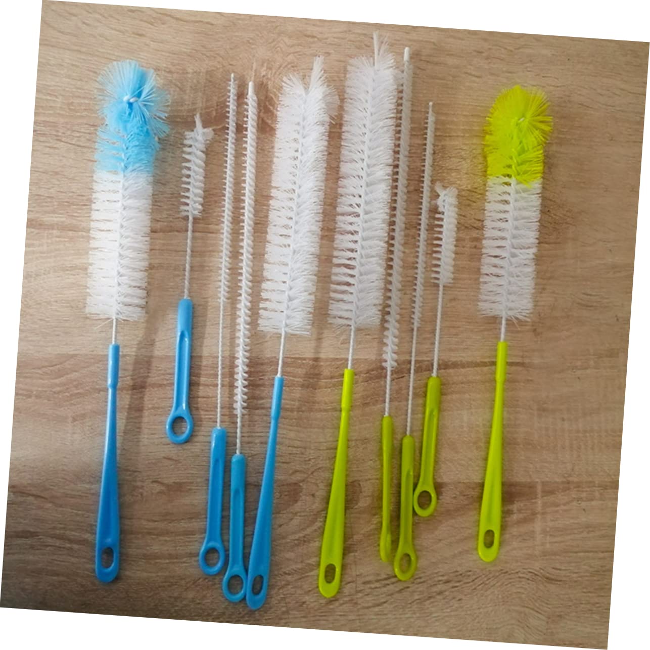 Healeved 3 Sätze Reinigungsbürste Babywasserflaschen Babymilchflaschenbürste Rohrreinigungsset Säuglingsflaschen Flaschenbürste Bottle Brush Strohbürste Schwamm Blue 5 Stück * 3