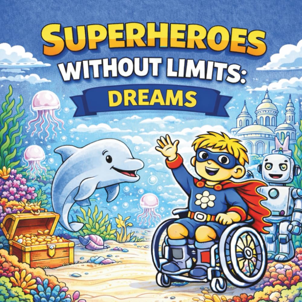 Superheroes Without Limits: Dreams: An Inclusive Coloring Book for Kids About Courage, Imagination, and Self-Belief (Superheroes Without Limits Coloring Books)