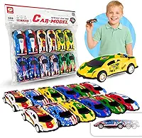 Kit 12 Carrinho Brinquedo Plástico Com Fricção Em Miniatura Carro Infatil