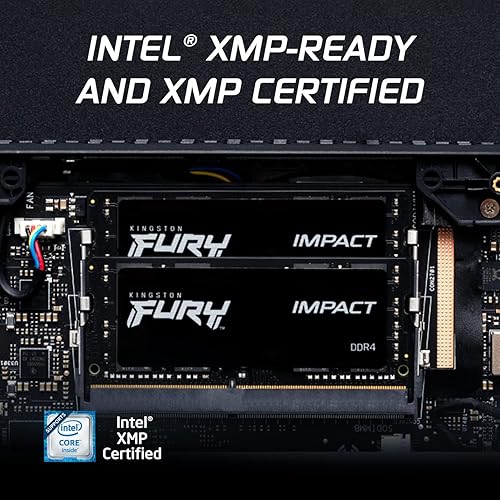 Miniatura 5 de Kingston FURY Impact - Kit de memoria para portátil DDR4 CL20 de 32 GB (2 x 16 GB) 3200 MTs  Intel XMP  AMD Ryzen  Plug n Play  Bajo consumo de