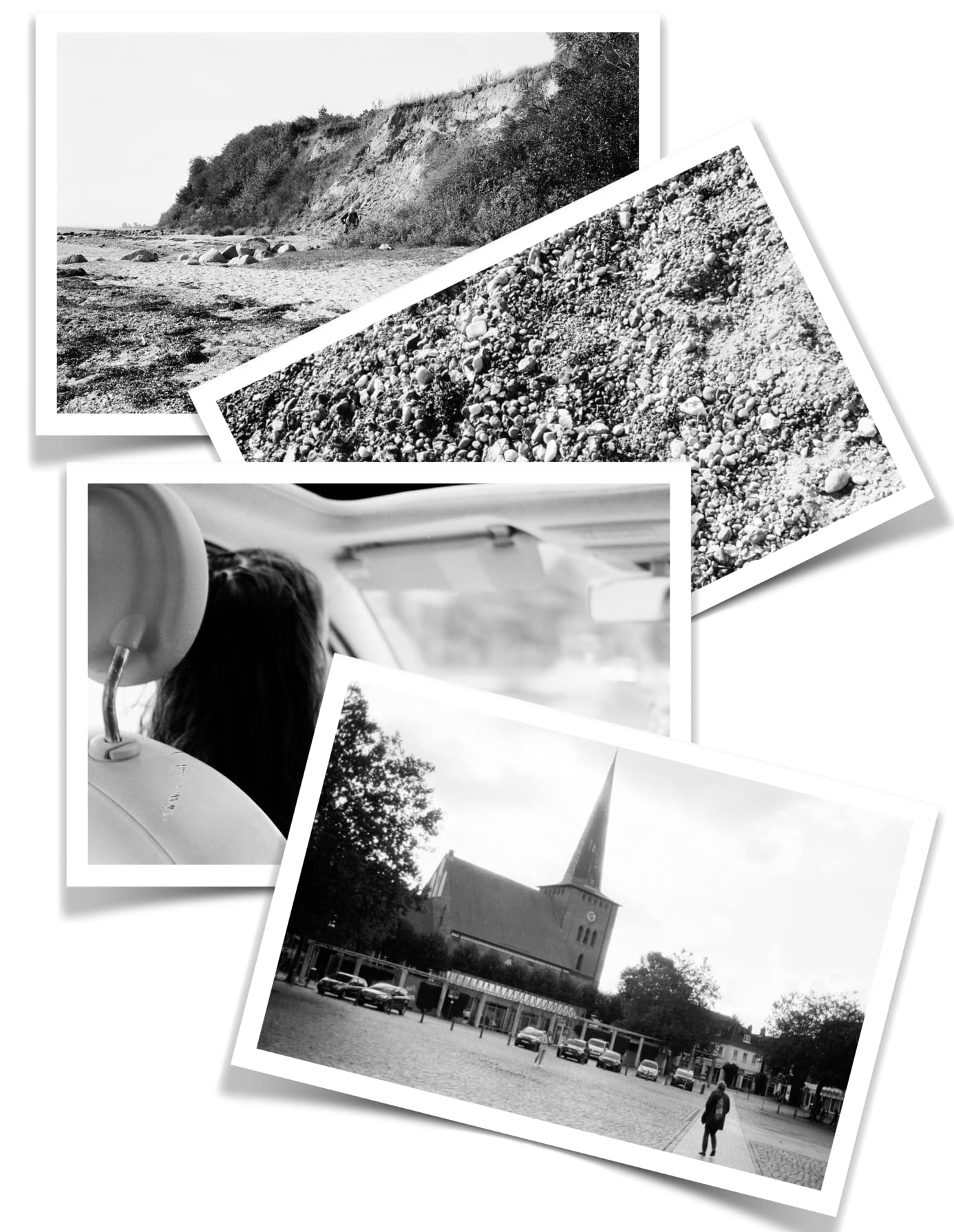 AgfaPhoto Cámara fotográfica analógica de 35 mm, Color Negro (película B+W + batería)