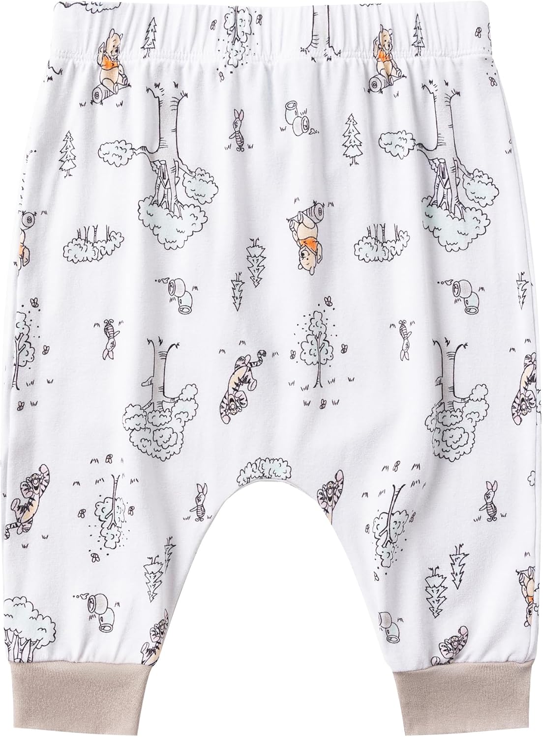 Disney Winnie the Pooh Baby Boys 4 Pack Bamboo Viscose Long Sleeve Bodysuit with Booties, Hat, and Pants Set for Infant - Image 5