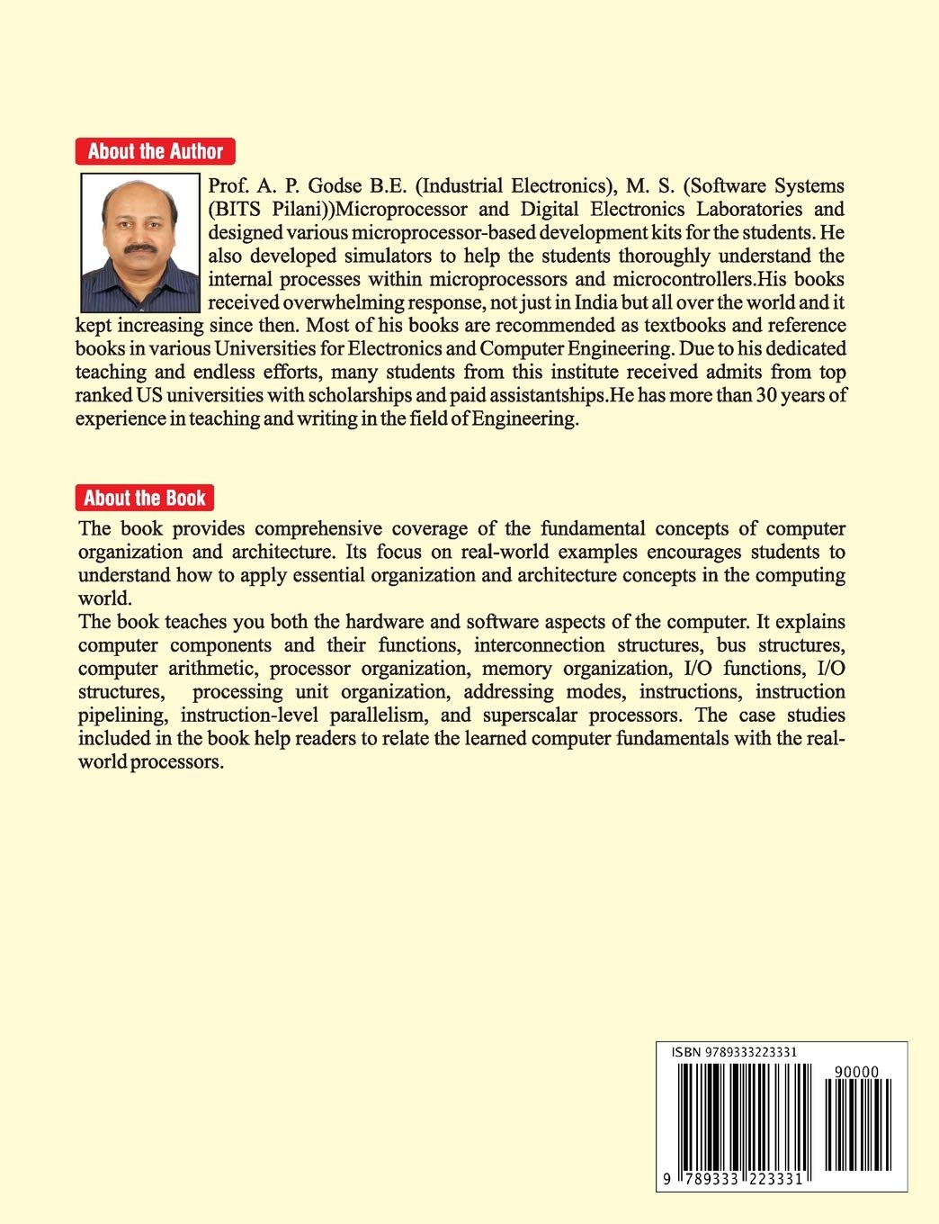 Computer Organization and Architecture: Hardware and Software Principles