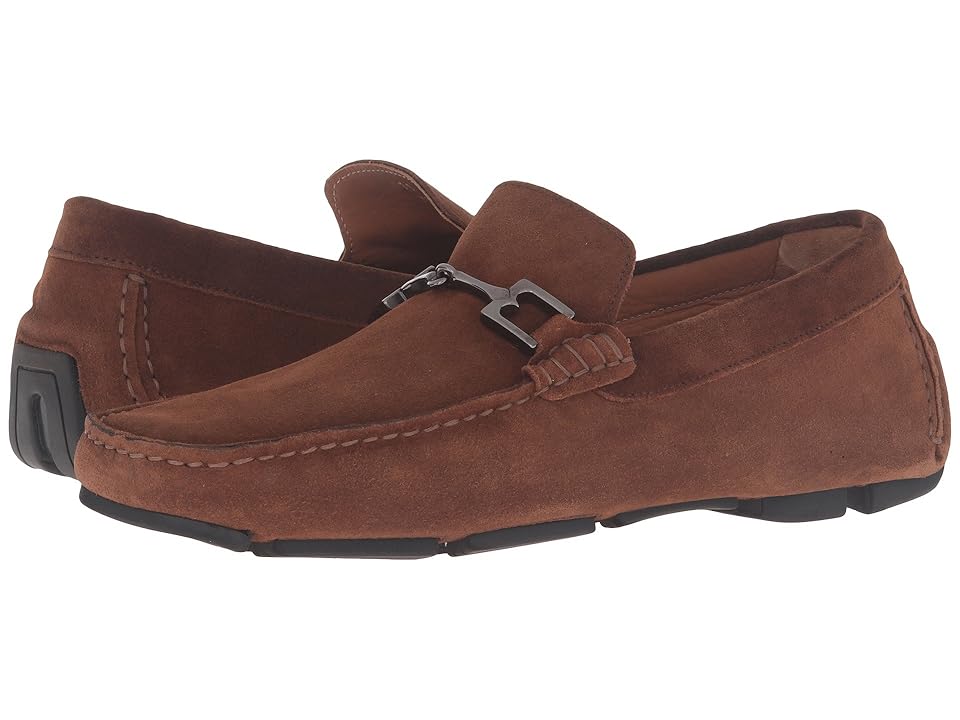 

Bruno Magli Monza (Cognac Suede Calf) Men's Shoes, Brown