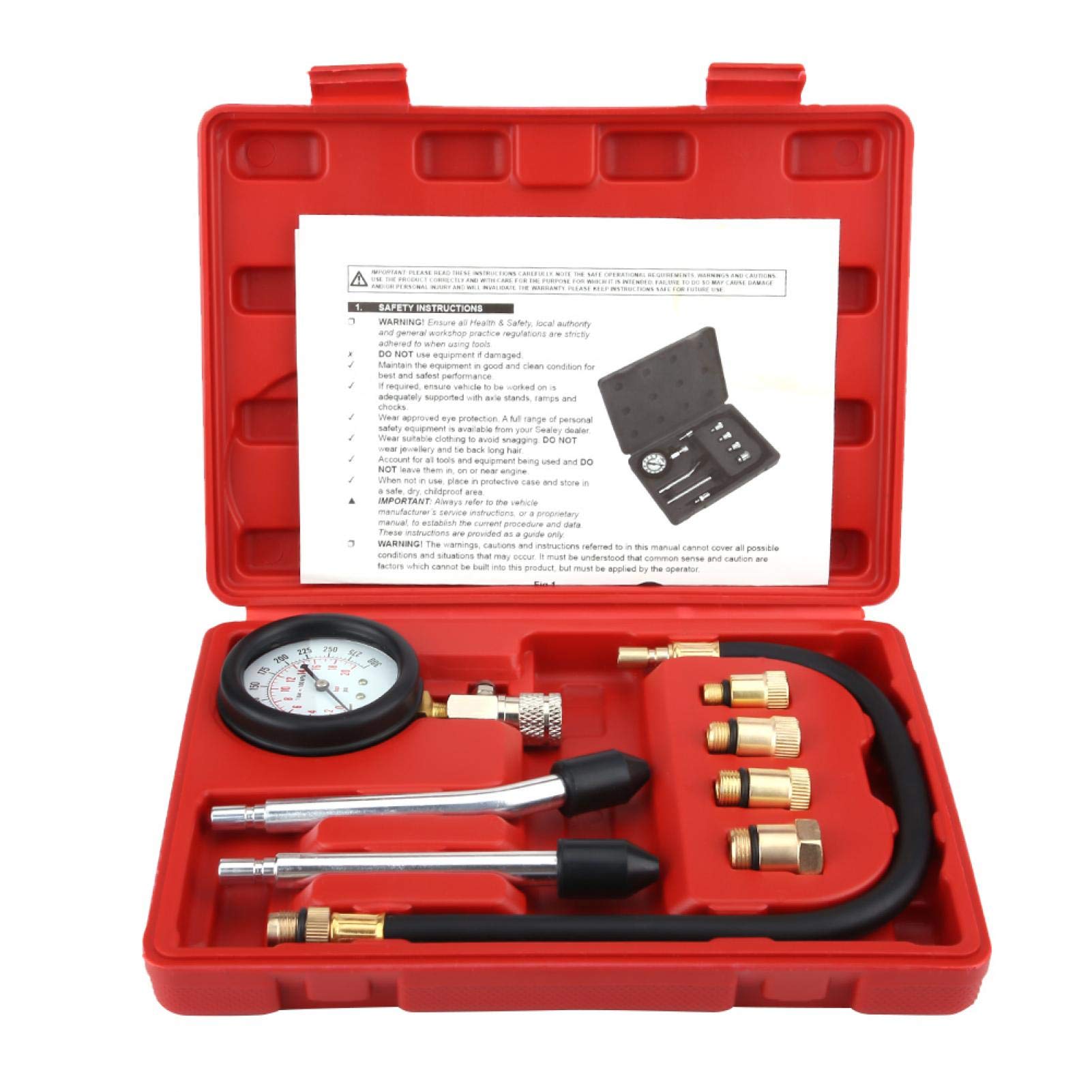 Buy DAUERHAFT Petrol Engine Cylinder Compression Tester Kit,Double