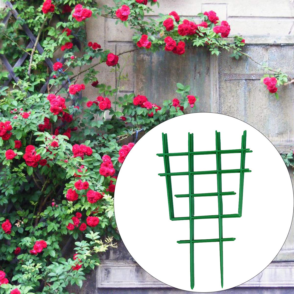 Eurobuy 10Pcs Trellises for Climbing Plants, DIY Garden Plant Climbing
