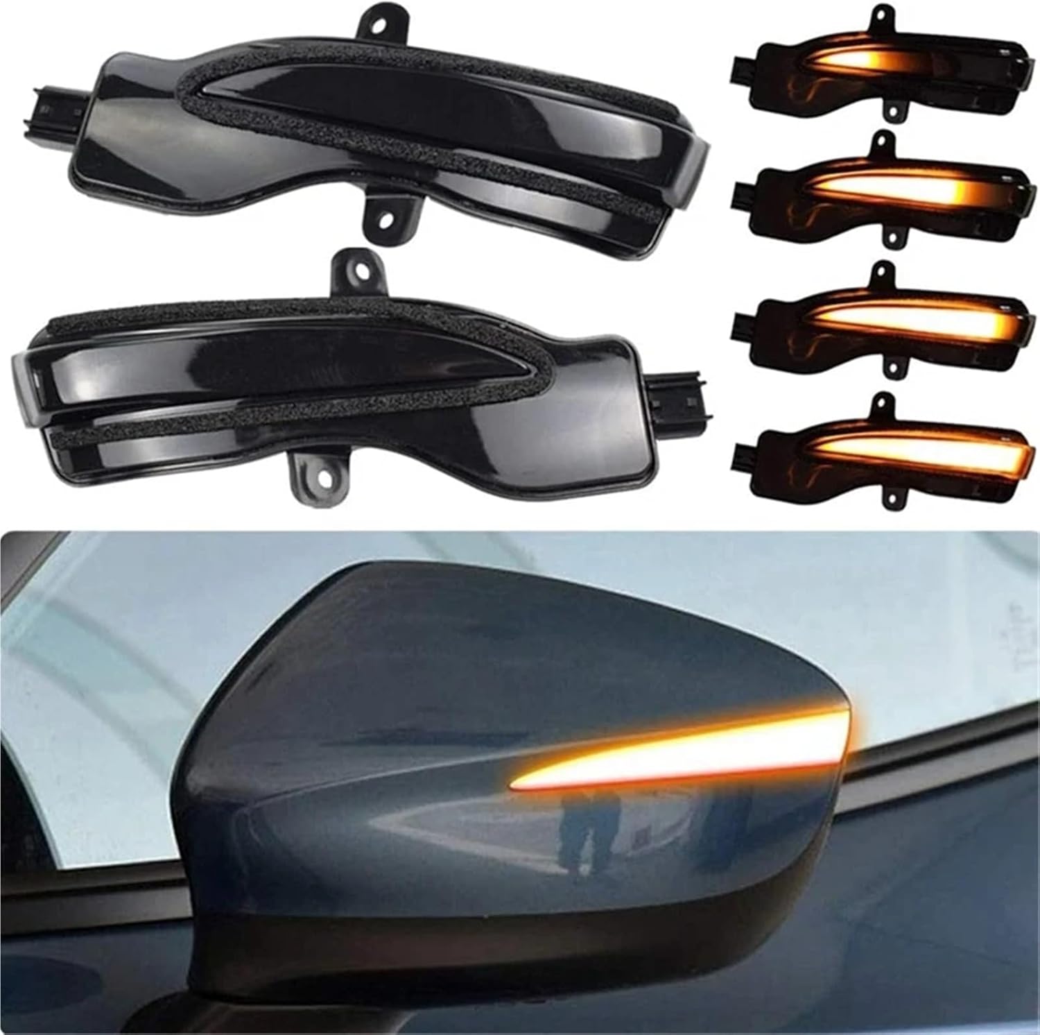 車のウインカー 車用ダイナミックターンシグナル LED バックミラーインジケーター ウィンカーライト ために マツダ CX-3 CX