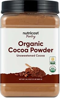 Nutricost Organic Unsweetened Cocoa Powder 1.5 lbs - Pure, Non-GMO, Gluten-Free, Vegan Baking Essential