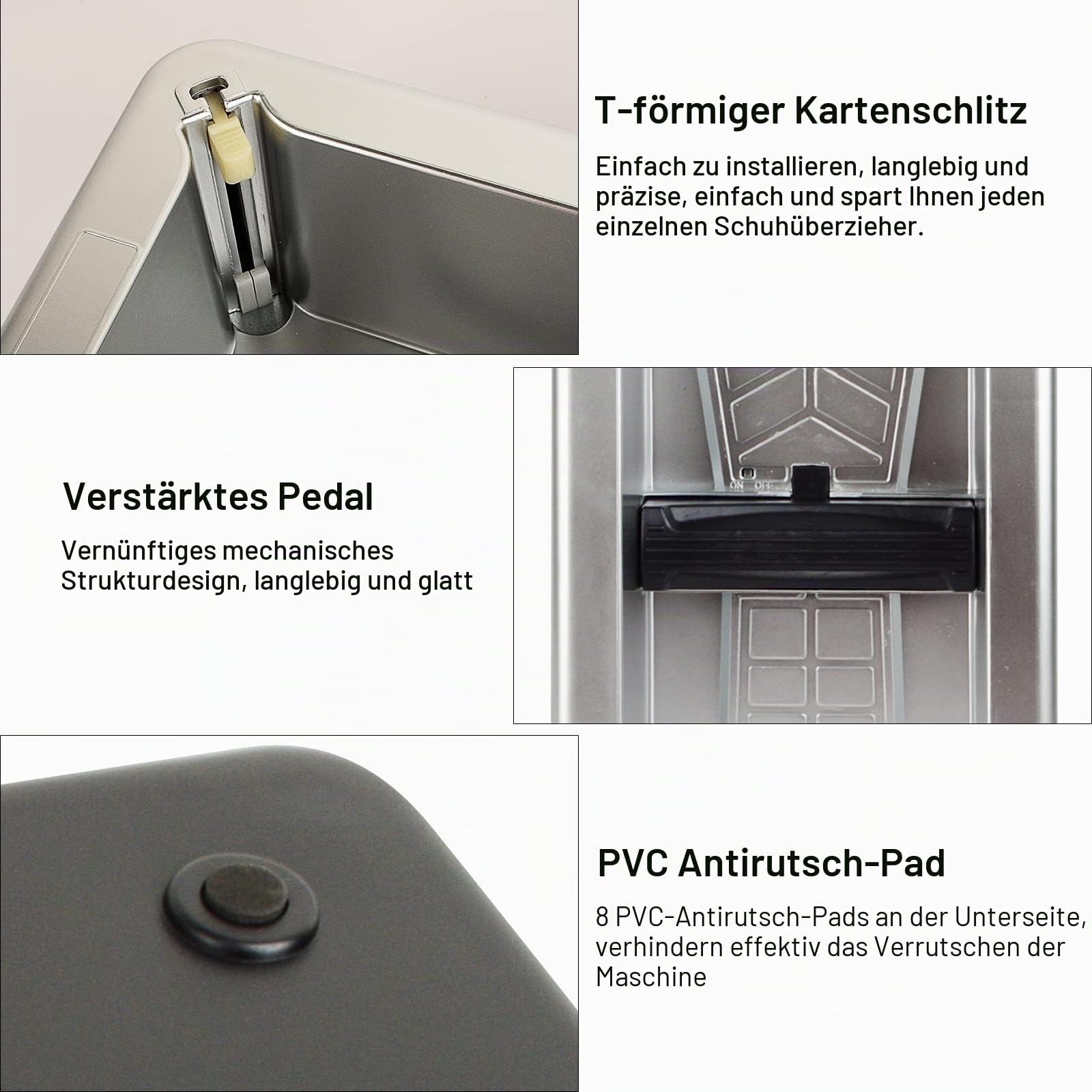 Automatischer Schuhdeckmaschine mit Einweg-Schuhüberzügen (100PCS） | Tragbarer Automatischer Schuhmaschine für Zuhause, Büro, Fabrik, Labor