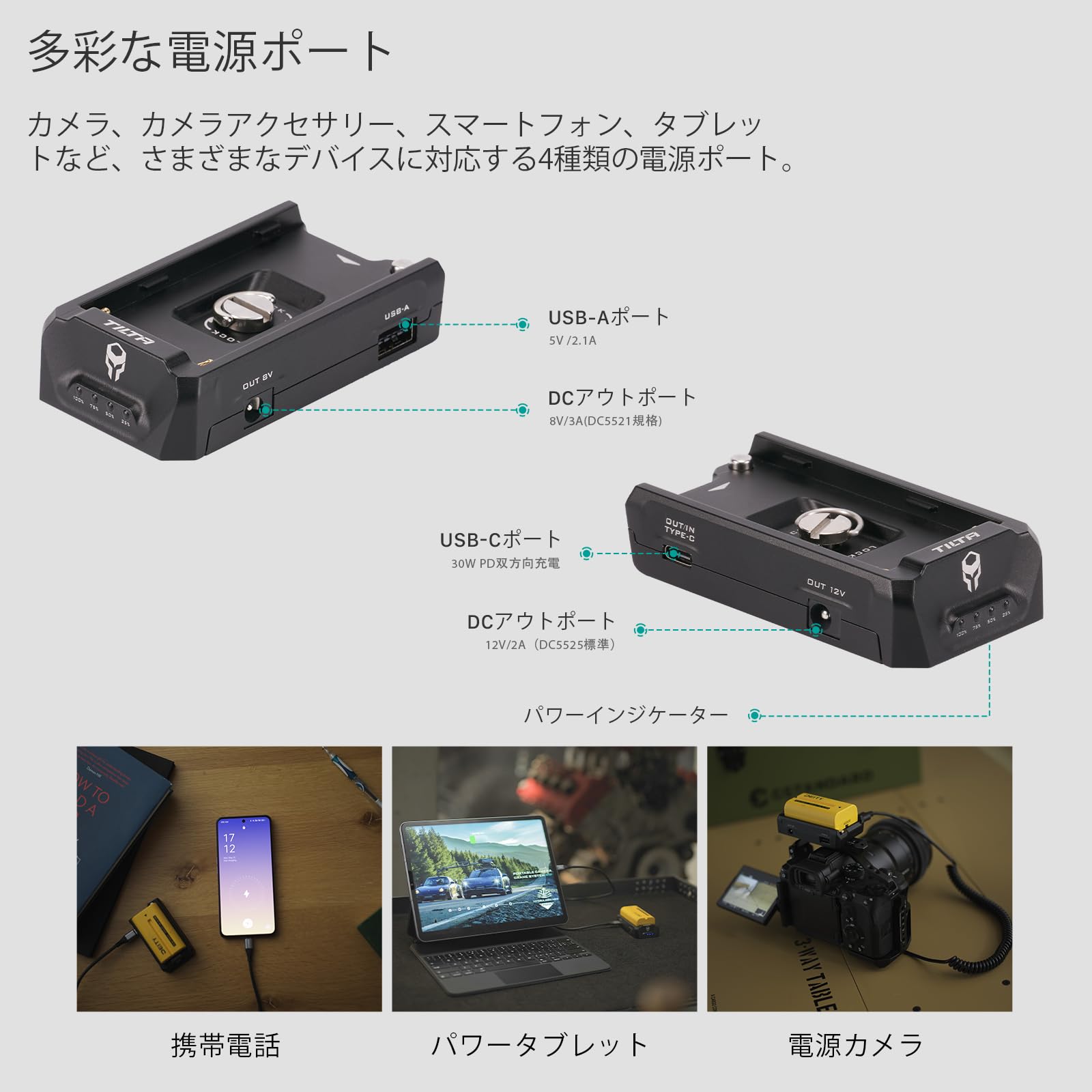 Amazon.co.jp: TILTA F970 Battery Plate V2 TA-BTP2-F970-B : Electronics