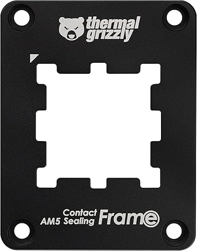 Miniatura 2 de Thermal Grizzly Marco de sellado de contacto AM5 - Combinación de marco de contacto y protector de CPU - Optimiza los puntos de presión de contacto