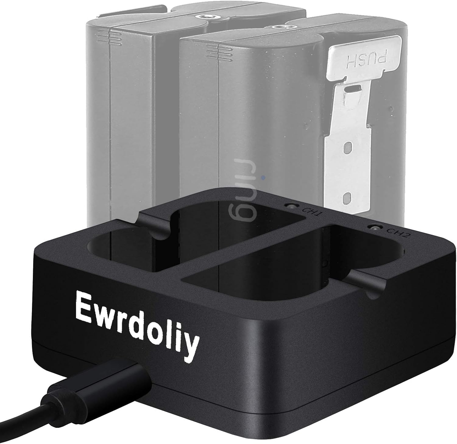 Ring Battery Charger, Ewrdoliy Dual Battery Charging Dock