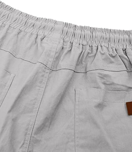 Miniatura 7 de Landtown Pantalones cortos casuales de algodón para hombre, pantalones cortos de carga de algodón, pantalones cortos de golf para entrenamiento