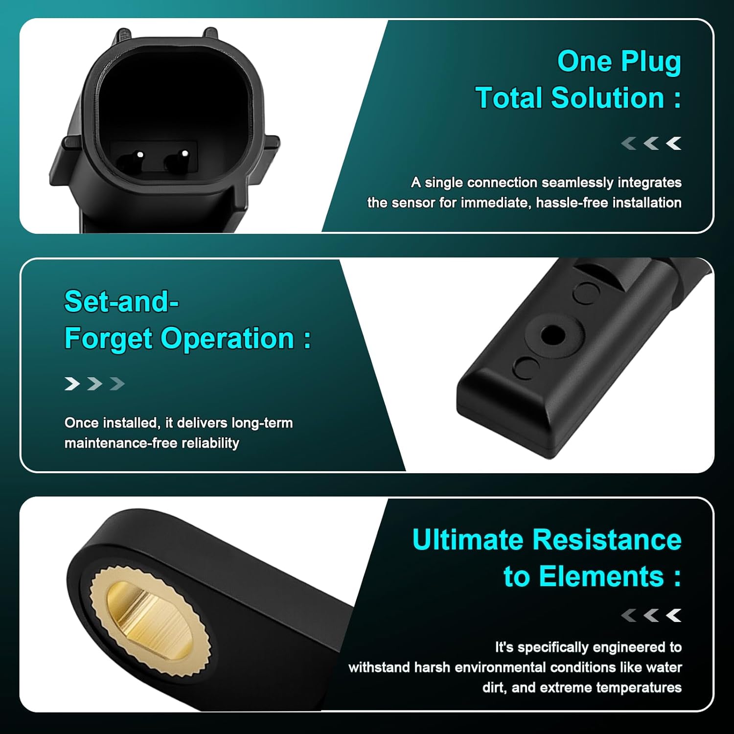 ABS Wheel Speed Sensor Front Rear Compatible with Toyota Tundra Sequoia 2007 2008 2009 2010 2011 2012 2012 2013 2014 2015 2016 2017 Left Right Driver and Passenger(4.0 4.6 4.7 5.7), ALS1791 ALS1790