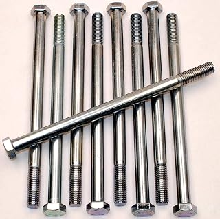 (5) Grade 5 Hex Head 5/8-11 x 9-1/2 Cap Screws Bolts Zinc Plated 9-1/2