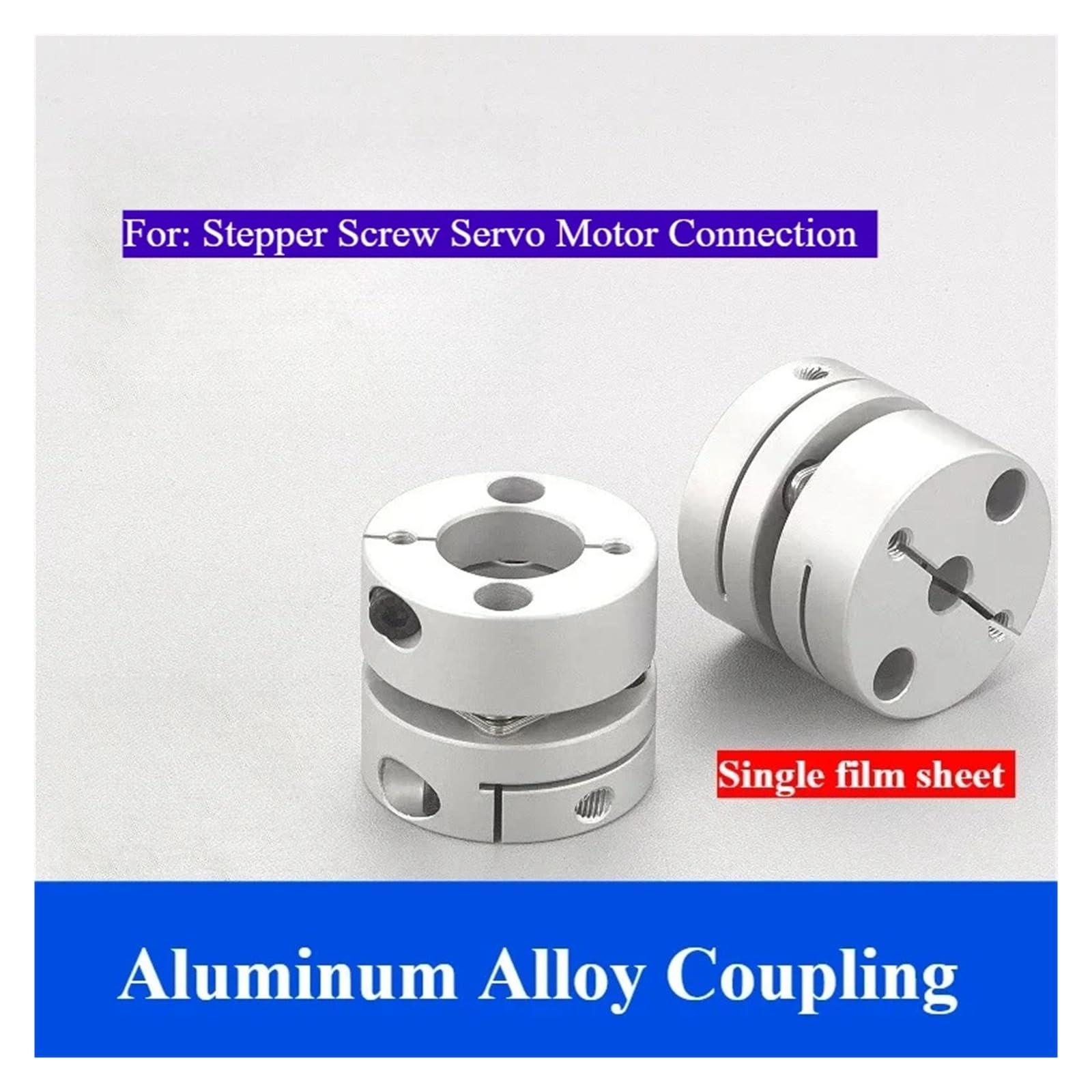 Acoplamientos flexibles, CSCA-D56x45 Acoplamiento servo paso a paso de aleación de aluminio de diafragma único 56x45 mm Diámetros de 18-25 mm(22mm to 22mm)