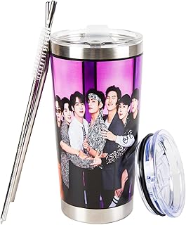 Maxerkeep Bangtan Boys Jung Kook V Jimin j-Hope Gift プレゼント エーペックス レジェンド 直飲み 保温 保冷 ステンレスボトル 水筒 真空断熱 ふた付き 漏れない アウトドア 登山 ドライブ...