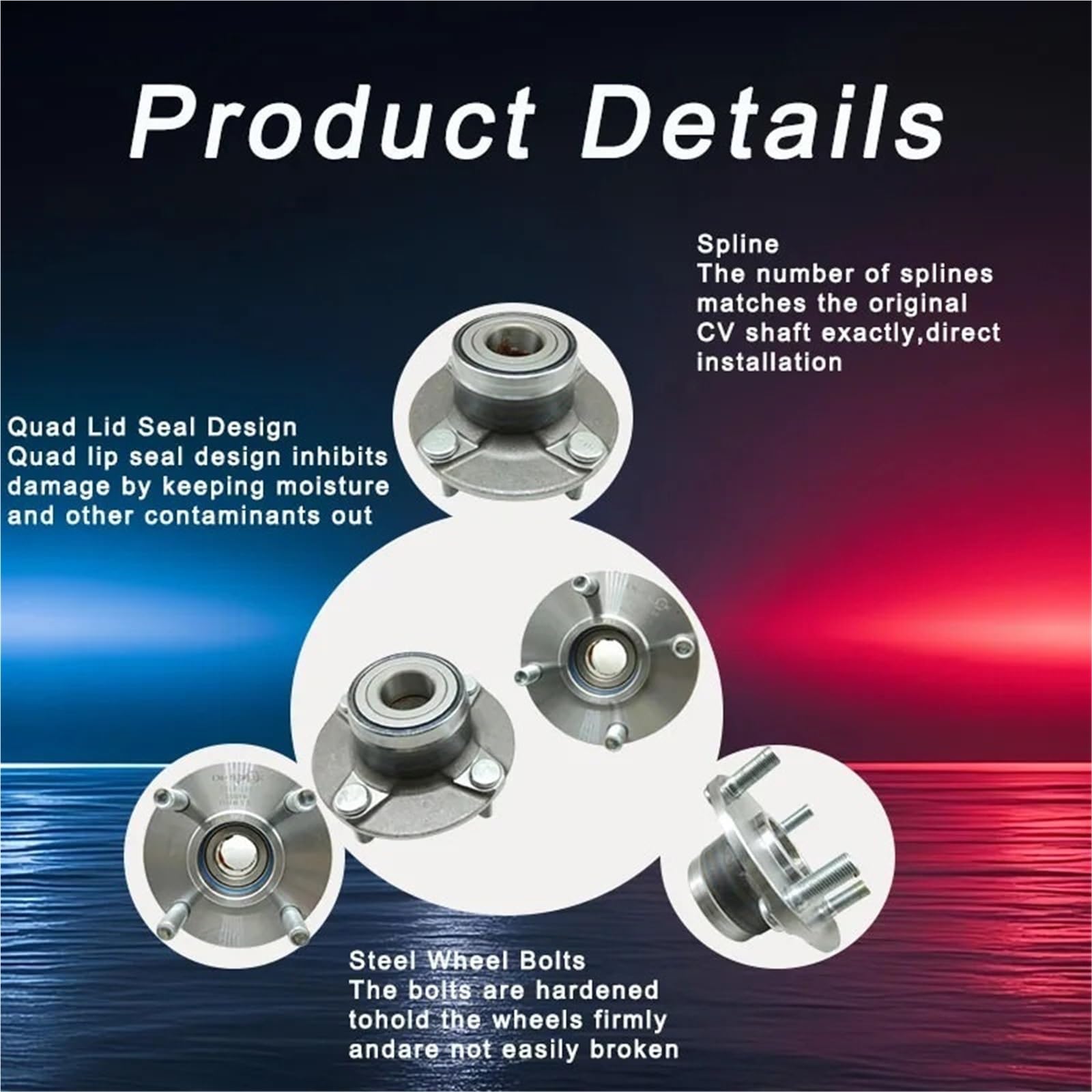 Embrayage Drive Ensemble Embrayage Drive DI-SOLIK Ensemble de roulement d'unité de moyeu de roue avant 35016 adapté pour SGMW Wuling Changan Star