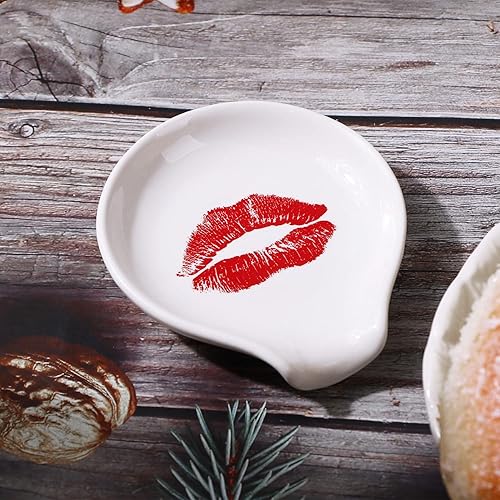 Miniatura 6 de Soporte para cuchara de café, soporte de cuchara de cerámica para decoración de estación de café, divertidos accesorios de barra de café para