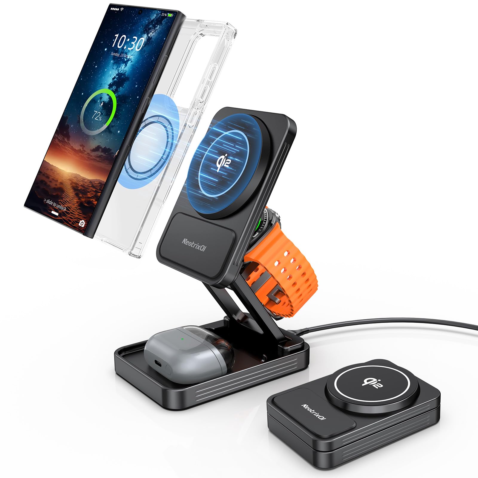 Amazon.com: Magnetic Wireless Charger for Samsung, Qi2 Aluminum