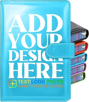 Personalized Notebook with Rainbow Stripes - Custom A5 Hardcover Executive Notebook -, 5.5 x 8.3 Journal with 360 Pages 80Gsm Lined Paper for School, Travel, Business, Blue