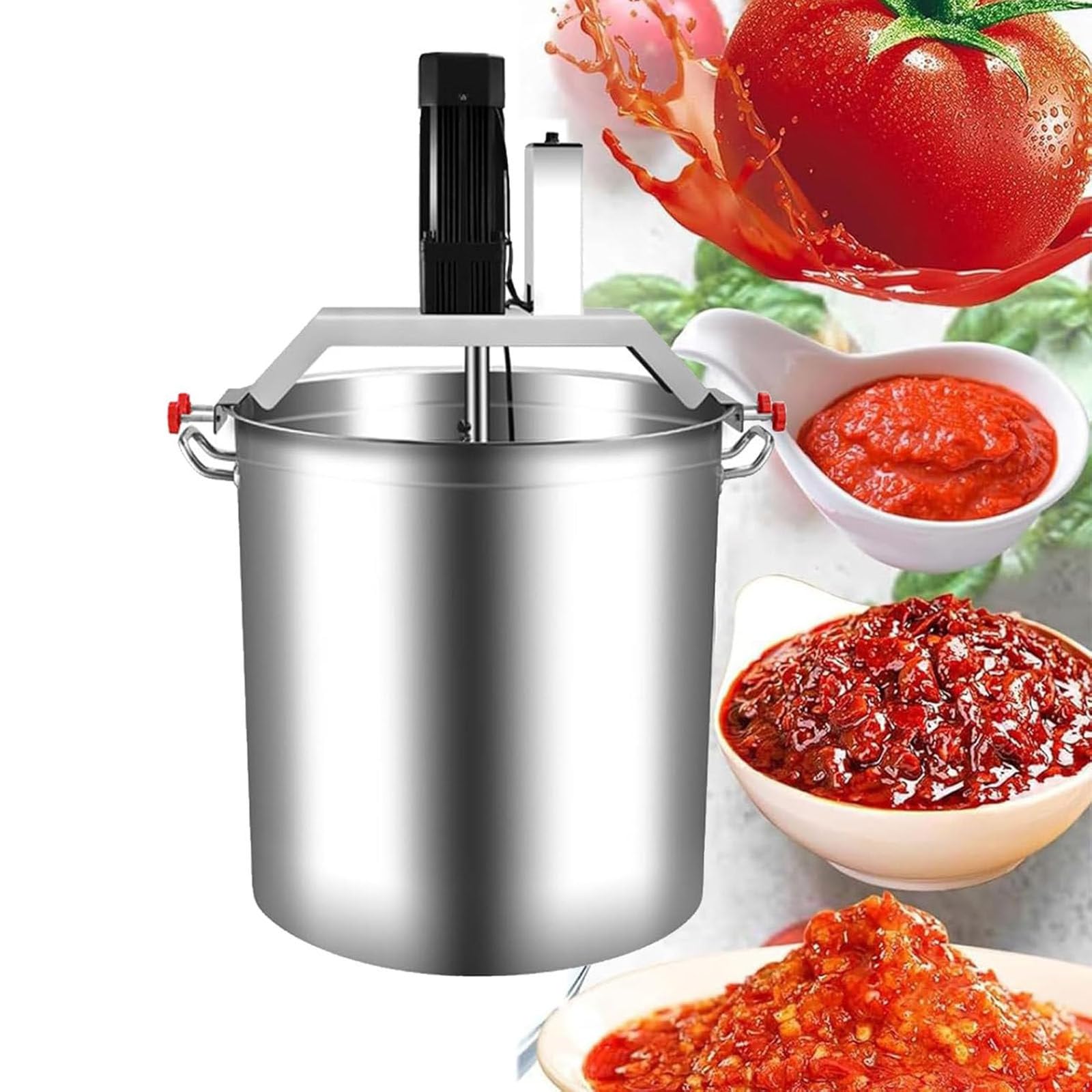 ASerZenith Automatic Food Mixer Stainless Steel Electric Cooking Agitator For Chocolate Paste Heat Mixing Seasoning Soup Sauce Stirrer