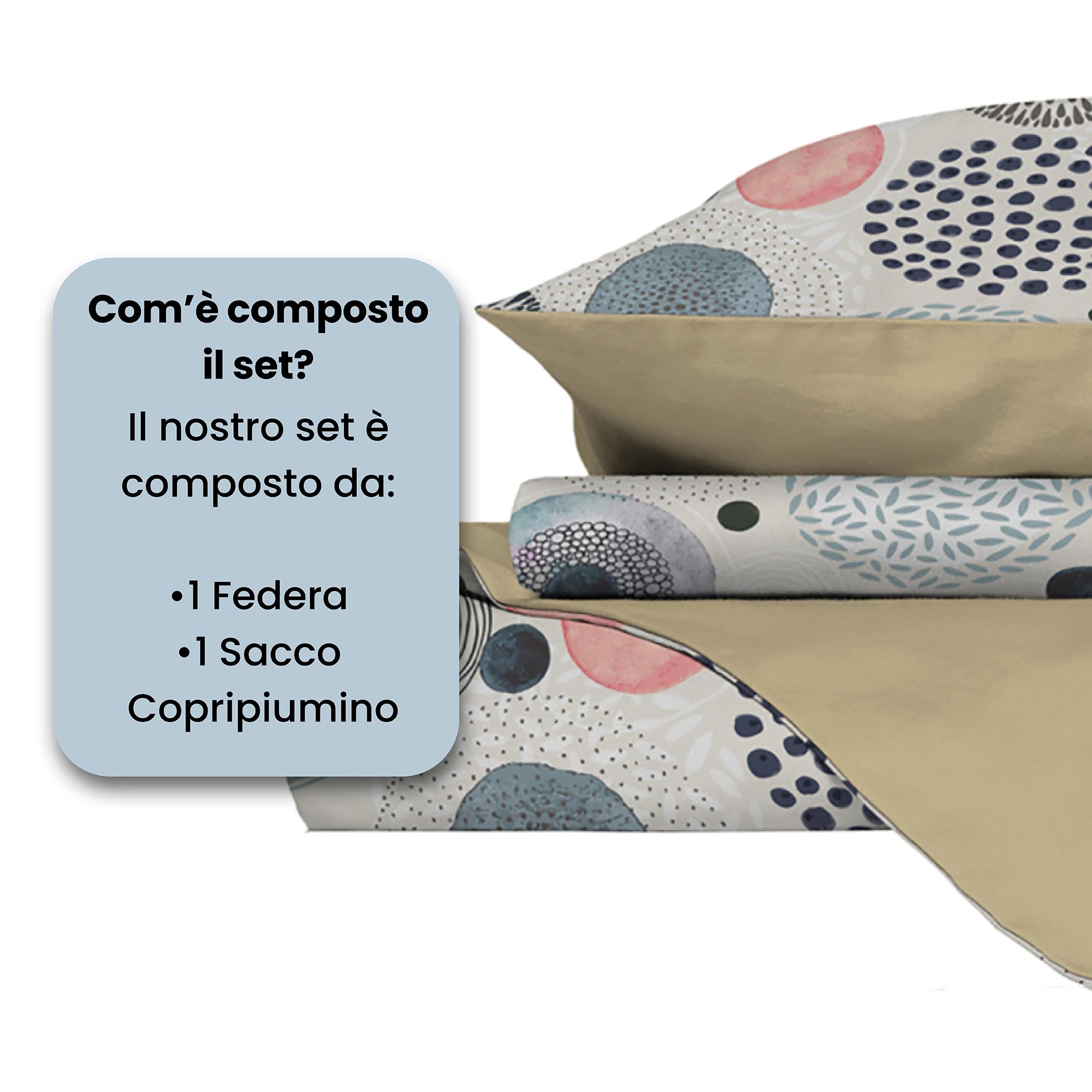 Sogni e Capricci Fantastyczna poszwa na kołdrę (Made in Italy), acquerello, pojedyncza