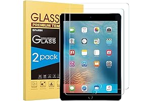 SPARIN Screen Protector, 2 Pack Tempered Glass for iPad 6th 5th Gen,...