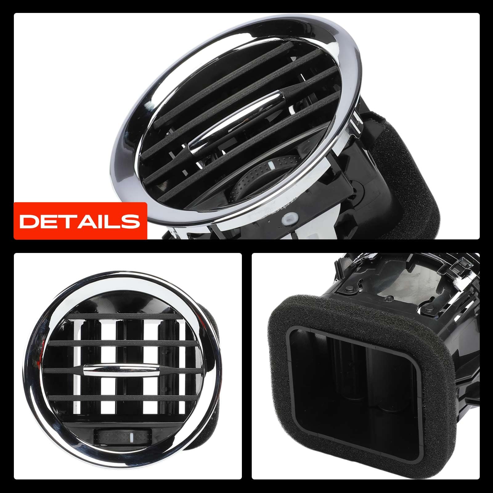 Frankberg 2x Bocchetta di Ventilazione Bocchette di uscita dell'aria Anteriore Compatibile con Corsa D S07 Adam M13 Adam Corsa D Furgone/Compatto S07 Replace# 13417366