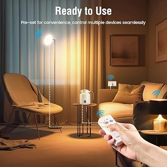 SURAIELEC Remote Control Plug Socket UK, 13A Remote Control Sockets, 3 Pack | 30M/100ft wireless range, controls 3 sockets with 1 remote. 3120W max, ideal for lamps, appliances and hard-to-reach outlets