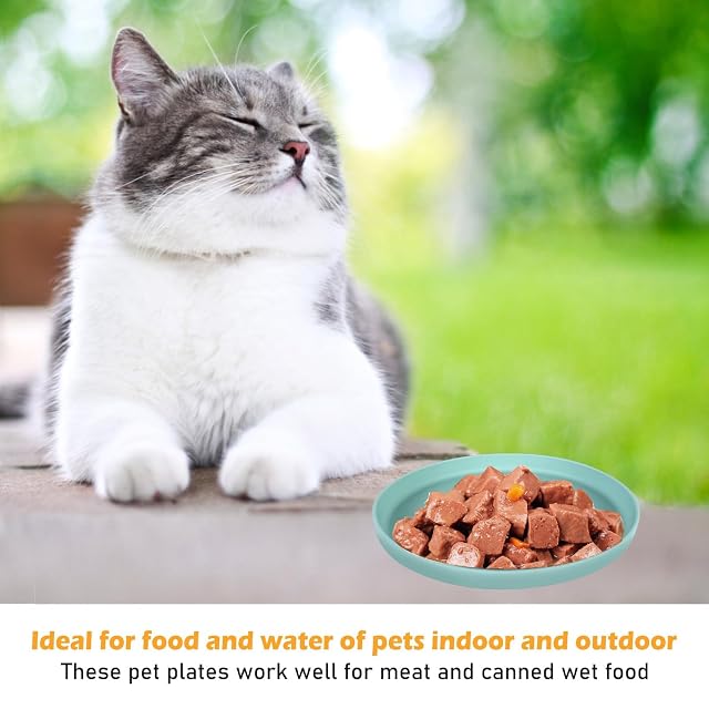 Foto 6 de 7 de PORFOYO 5 cuencos de comida para gatos, cuencos de silicona para gatos, cuencos para gatos