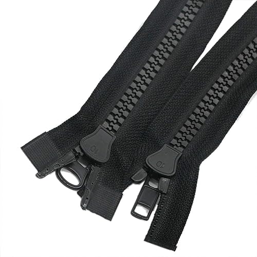 Miniatura 2 de Leekayer #10 Cremalleras de 24 pulgadas para costura deslizante de dos vías separando cremalleras de plástico para abrigo, parka, chaqueta,