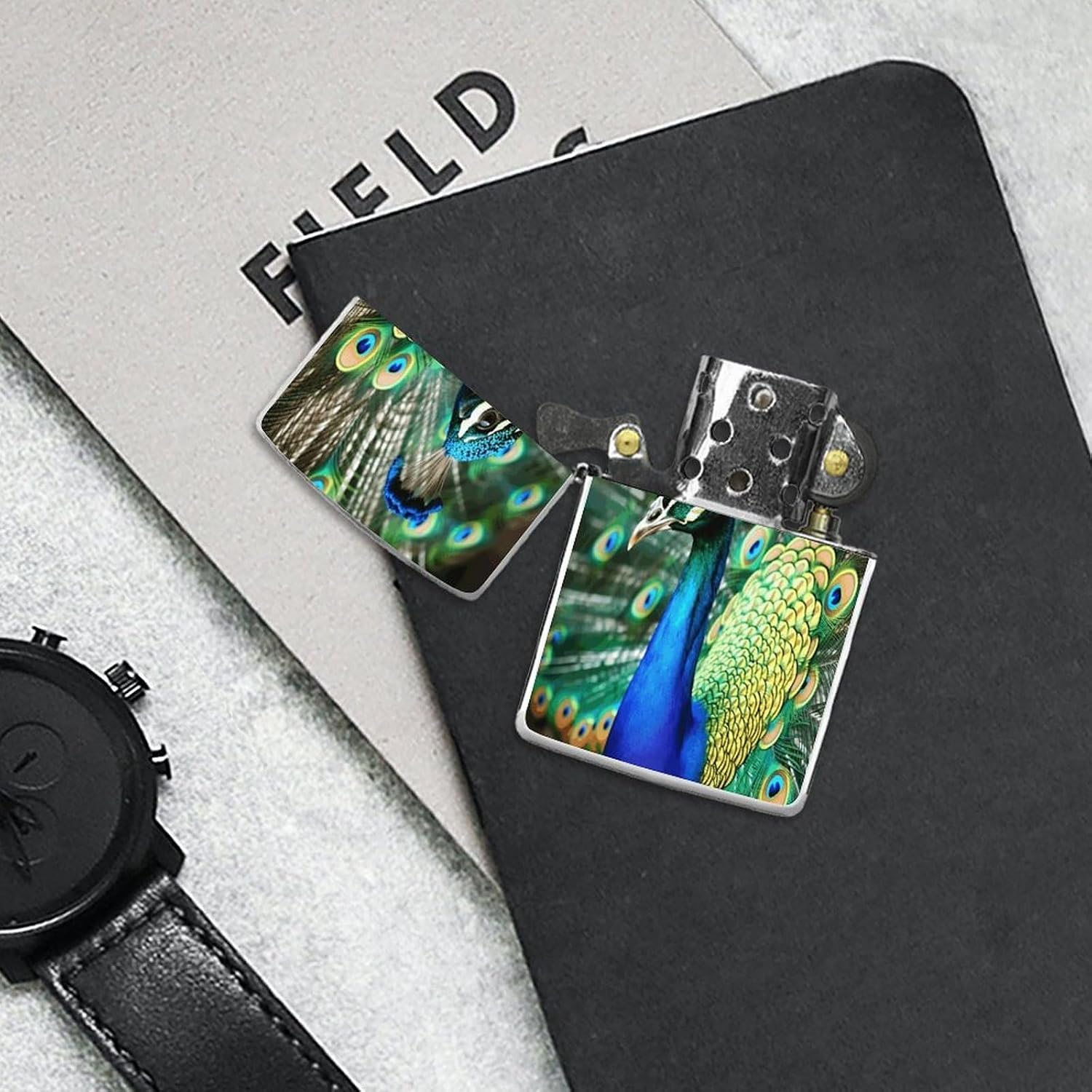 Beautiful Peacock Lighter Case Cover Lighter Shell