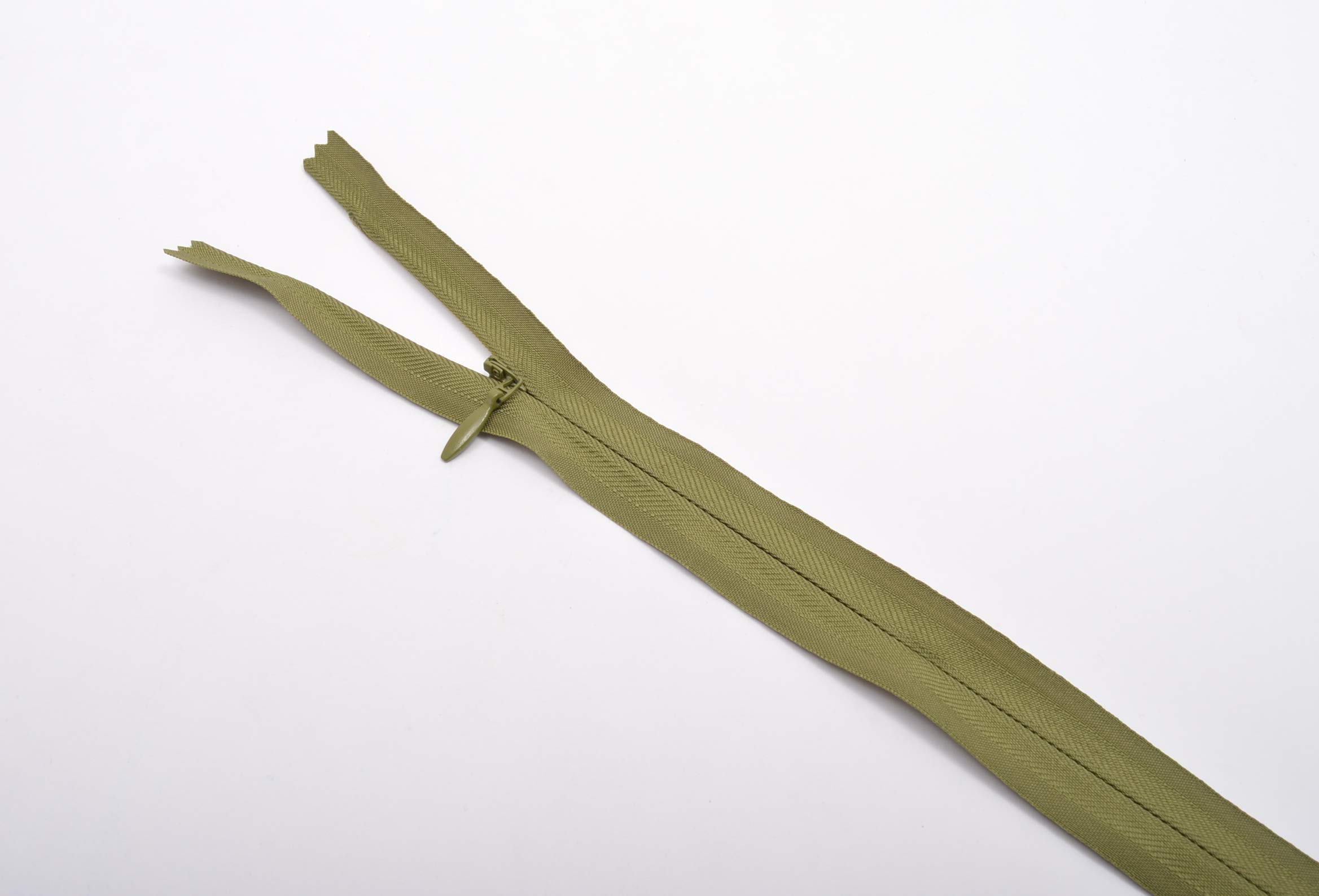 Trimz Olive 60Cm Adjustable Length Invisible Zip - 1 Piece