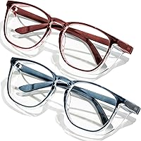 Vista 18 de Gafas de seguridad antivaho transparente con bloqueo de luz azul para protección ocular, gafas de enfermería para mujeres y hombres