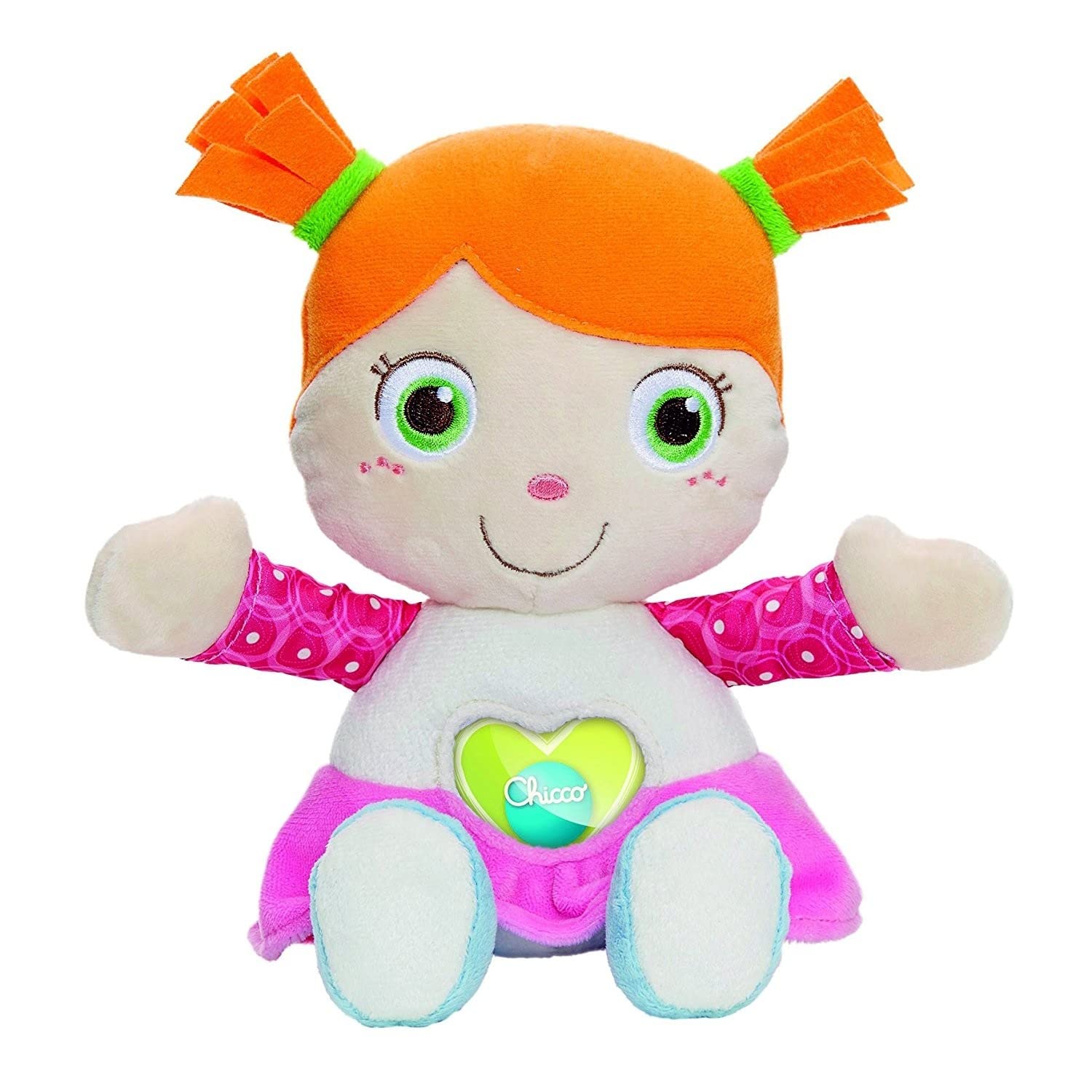 Chicco - Emily First Doll Set, Doll with Soft Materials and Filling, Rattle, Machine Washable, 0 Months+