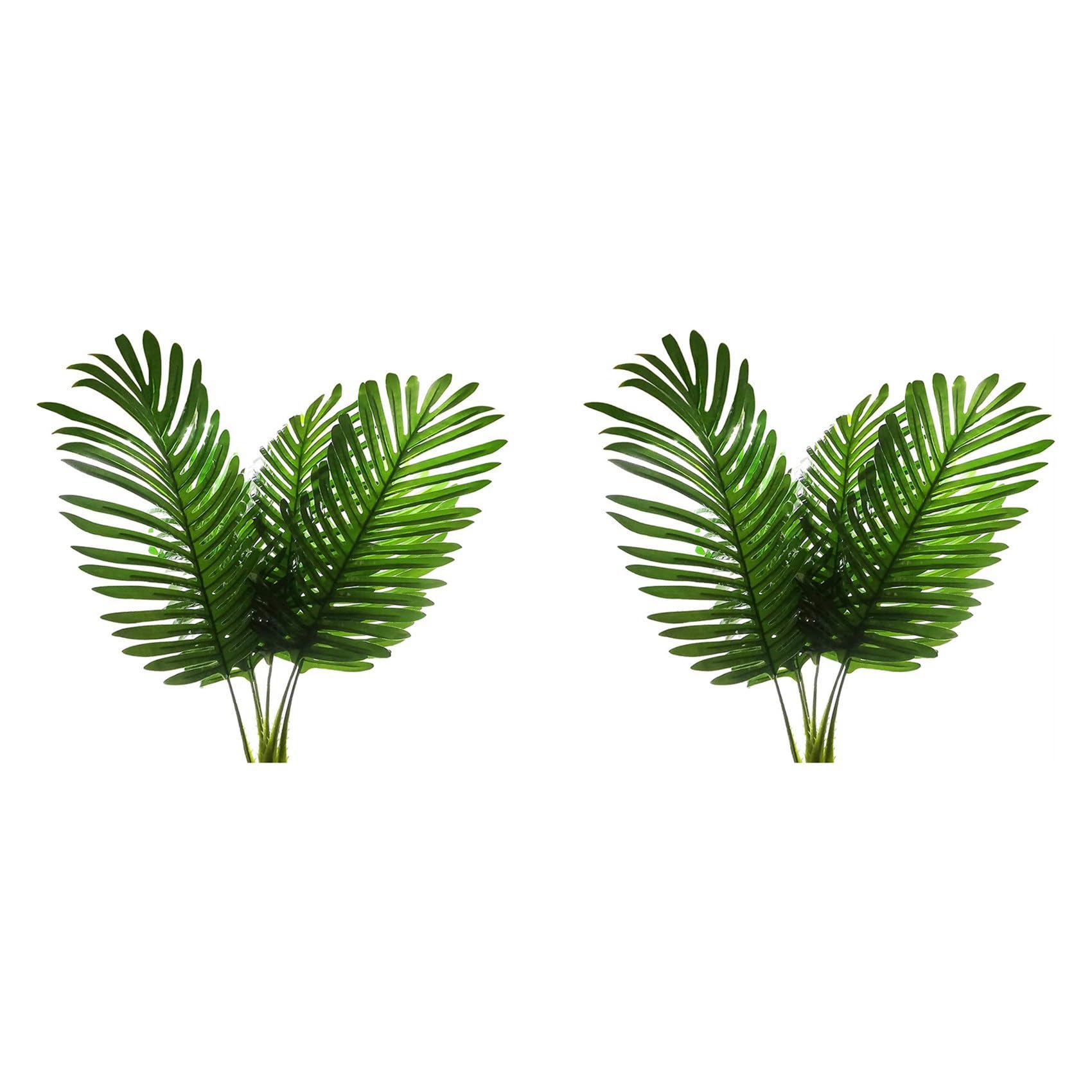 Hndhbfgrt 10 Pack Artificial Palm Plants Leaves Faux Turtle Leaf Tropical Palm Tree Leaves Imitation Leaf Artificial Plants